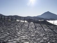 Spanish Landscape: Mountain Range Overlooking the Ocean