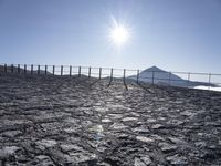 Spanish Landscape: Mountain Range Overlooking the Ocean