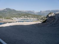 Spanish Landscape Ocean Views on Asphalt Road