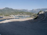 Spanish Landscape with Ocean Views and Asphalt Road 003