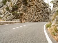 Spanish Landscape: A Road of Asphalt in Mallorca