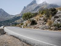 Spanish Mountain Pass Overlook with Clear Sky