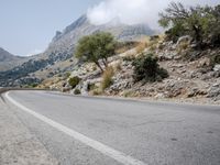 Spanish Mountain Pass Overlook with Clear Sky