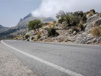 Spanish Mountain Pass Overlook with Clear Sky