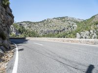 Spanish Nature in Mallorca: Armco Barrier in the Landscape