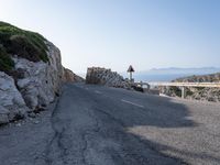 Spanish Road in Mallorca with Clear Sky