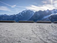 Stelvio Pass in Italy, Europe: Snowy Mountain Range