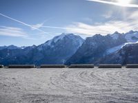 Stelvio Pass in Italy, Europe: Snowy Mountain Range