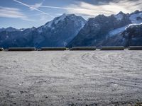 Stelvio Pass in Italy, Europe: Snowy Mountain Range