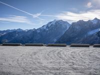 Stelvio Pass in Italy, Europe: Snowy Mountain Range