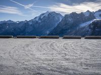 Stelvio Pass in Italy, Europe: Snowy Mountain Range