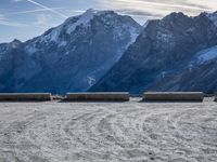 Stelvio Pass in Italy, Europe: Snowy Mountain Range
