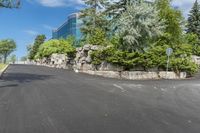 Stone Wall in Residential Neighborhood of Toronto