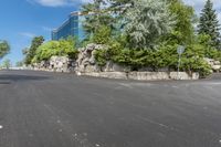 Stone Wall in Residential Neighborhood of Toronto