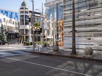 Storefronts Along a Sunny Los Angeles Road