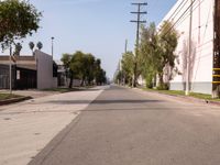 Straight Down the Asphalt Road in Los Angeles