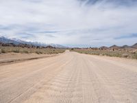 Straight Down the Dirt Road in Alabama Hills, USA