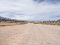 Straight Down the Dirt Road in Alabama Hills, USA