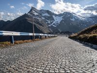 Straight Down the Road in the Austrian Highlands