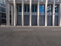 Straight Down the Road in Berlin's Modern Business District