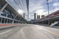 Straight Down the Road in Los Angeles, California