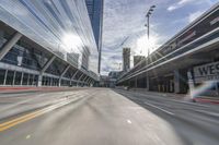 Straight Down the Road in Los Angeles, California