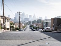 Straight Down the Road: Los Angeles Urban Panorama