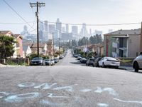 Straight Down the Road: Los Angeles Urban Panorama