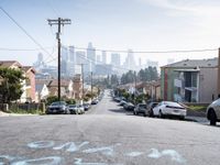 Straight Down the Road: Los Angeles Urban Panorama
