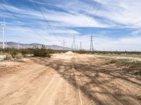 Straight Down the Road in Mojave Desert, California