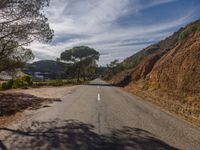 Straight Down the Road in Rural Portugal