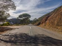Straight Down the Road in Rural Portugal