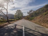 Straight Down the Road in Rural Portugal