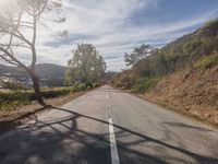 Straight Down the Road in Rural Portugal