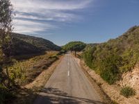 Straight Down the Road in Rural Portugal