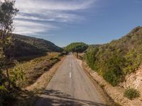 Straight Down the Road in Rural Portugal