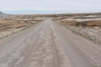 Straight Down the Road - USA Utah Desert Landscape Stock Photo