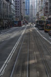 Straight Down the Road: Cityscape of Hong Kong