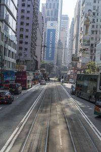 Straight Down the Road: Cityscape of Hong Kong