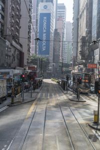 Straight Down the Road: Cityscape of Hong Kong