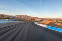 Straight Down the Road: Curve in the USA at Dawn