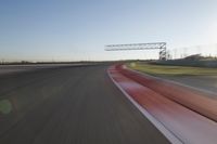 Straight Down the Road at Dawn