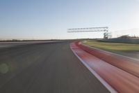 Straight Down the Road at Dawn