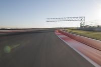 Straight Down the Road at Dawn