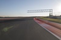 Straight Down the Road at Dawn