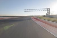 Straight Down the Road at Dawn