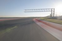 Straight Down the Road at Dawn