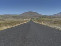 Straight Down the Road in Iceland