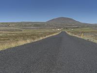 Straight Down the Road in Iceland