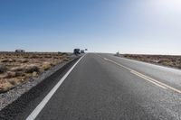 Straight Down the Road: Low Desert Mountain View